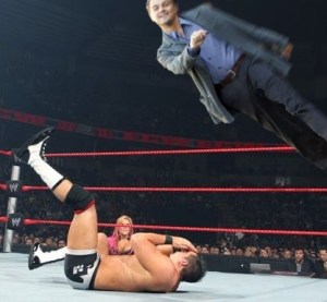 Cherry Adam off the top ropes