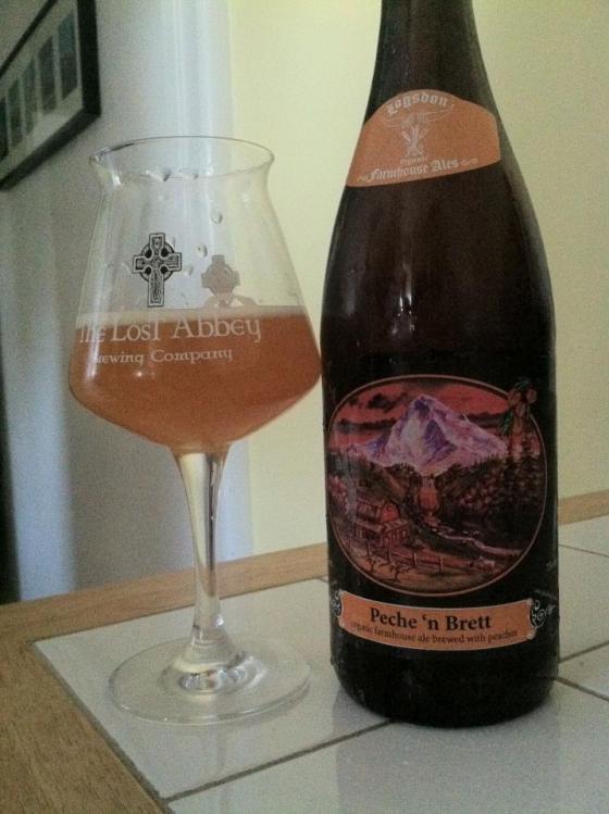 The peach is there, but it doesn't taste like any of the Bretts that I know, WAKKAWAKKAWAKKA