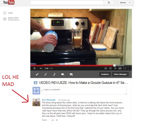 Lol He Mad at VEDEO revueuze