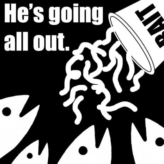 lines in the water, predatory clickbait engage