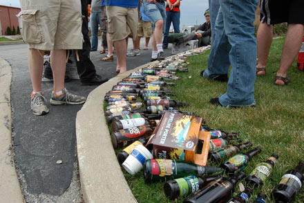 LITTERING: because fuck these places for making you wait in line in the first place AMIRITE