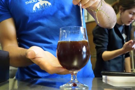 They were taking that world class Barrel Aged OE and making Old Fsahioneds with it.