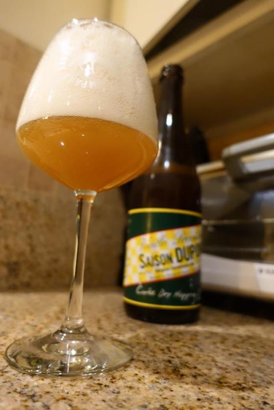 The 2014 cuvee used challenger hops...for some reason. Not my favorite but IM NOT THE BOSS OF BELGIUM.